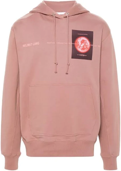 Helmut Lang Space Logo-Print Hoodie