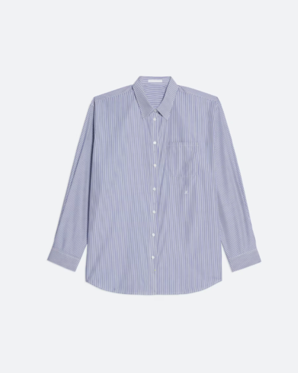 Helmut Lang Oversized Striped Poplin Shirt