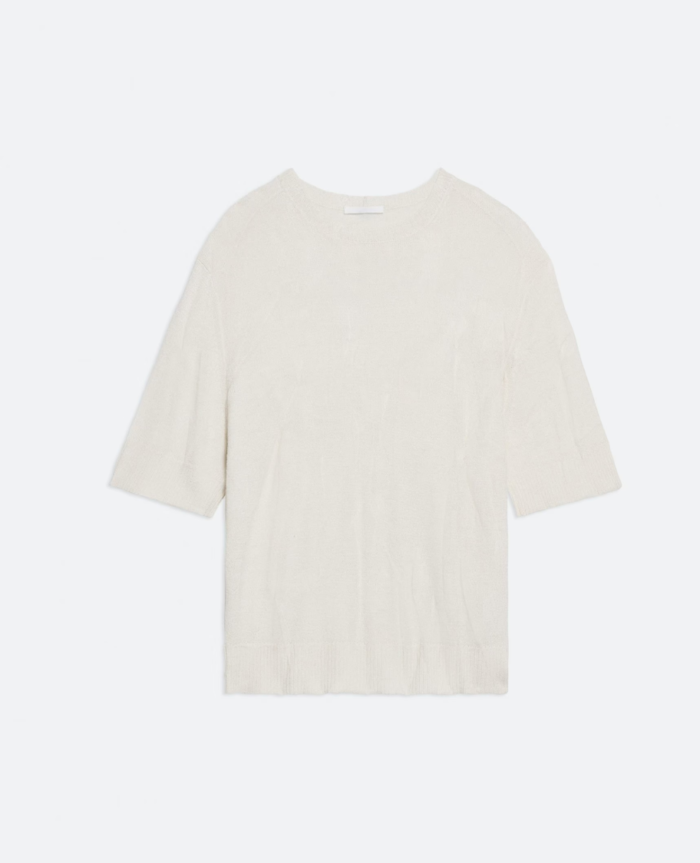 Helmut Lang Crushed Knit Tee Sweater + Sweatshirt