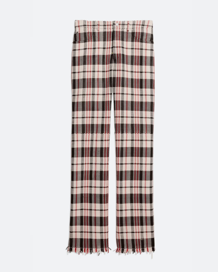 Helmut Lang Woven Leather Worker Sweatpants