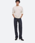 Helmut Lang Crushed Knit Tee Sweater + Sweatshirt