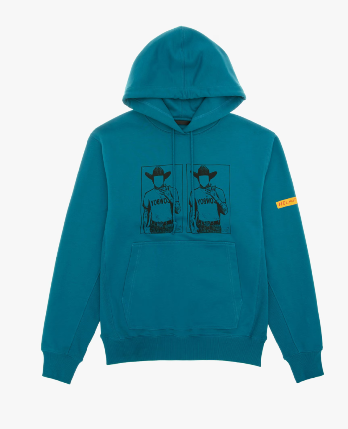  Helmut Lang Scribble Logo Hoodie