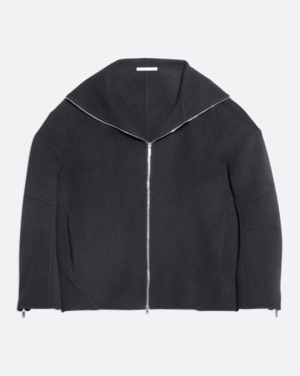 Helmut Lang Double-Faced Cocoon Zip-Up Jacket