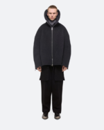 Helmut Lang Double-Faced Cocoon Zip-Up Jacket