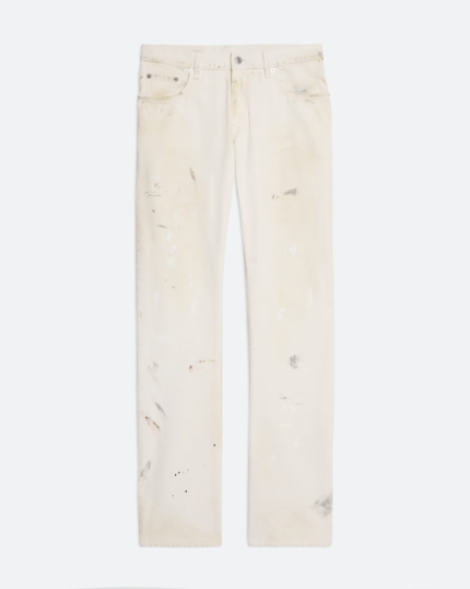 Helmut Lang Low-Rise Painted Jeans