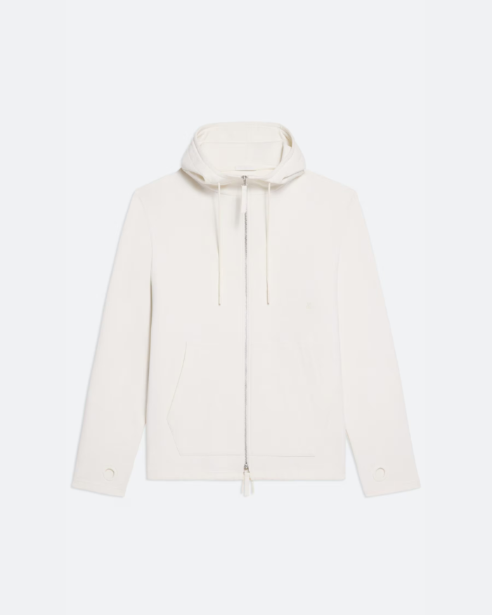 Helmut Lang Cotton Fleece Zip-Up Hoodie