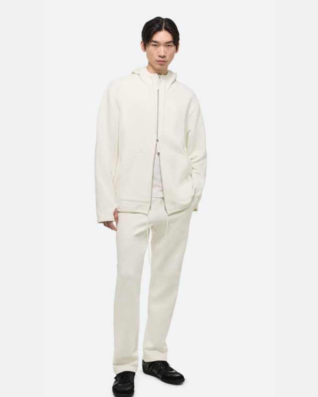 Helmut Lang Cotton Fleece Zip-Up Hoodie