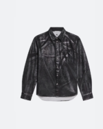 Helmut Lang Foiled Denim Shirt Jacket